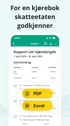 Kjørebok fra Driversnote screenshot