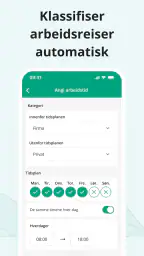 Kjørebok fra Driversnote screenshot