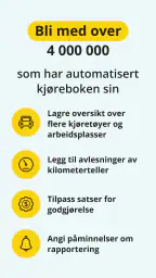 Kjørebok fra Driversnote screenshot