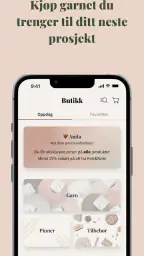 Knitandnote: strikkeapp screenshot