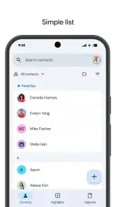 Kontakter screenshot