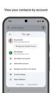 Kontakter screenshot
