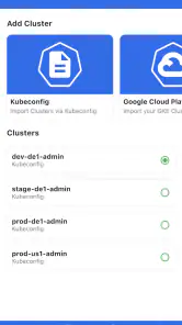 kubenav - Kubernetes Dashboard screenshot