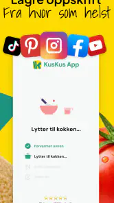 KusKus: Lagre Oppskrifter screenshot