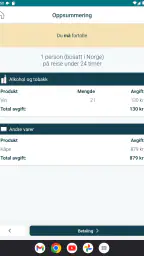 Kvoteappen screenshot