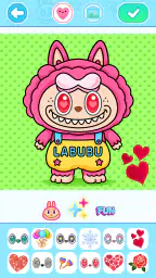 Labubu Coloring Games for Kids screenshot