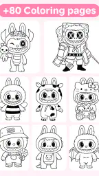 Labubu Coloring Games for Kids screenshot