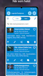 Lagre Posisjon GPS screenshot