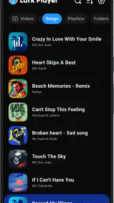 Lark Player: Musikkspiller MP3 screenshot
