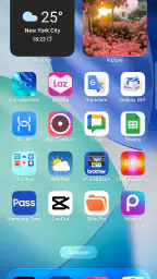 Launcher iOS 26 screenshot