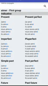 Le Conjugueur Premium screenshot