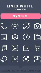 LineX White Icon Pack screenshot