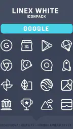 LineX White Icon Pack screenshot