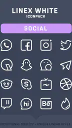 LineX White Icon Pack screenshot