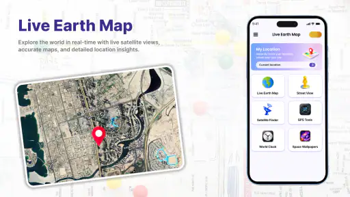Live Earth Map: GPS Satellite screenshot