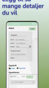 Matdagbok screenshot