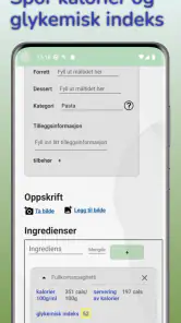 Matdagbok screenshot
