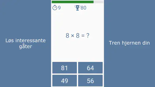 Matematikk spill screenshot
