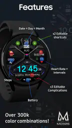 MD326 3D Modern Watch Face screenshot