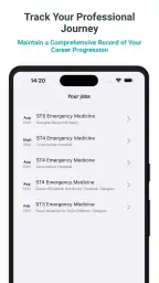 Medical and surgical logbook screenshot