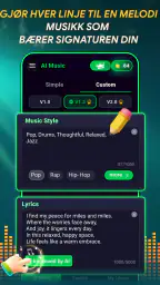 MelodyLab – AI musikkgenerator screenshot