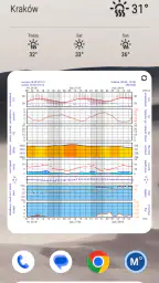 Meteo ICM — weather forecast screenshot