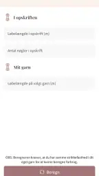 Min strikkejournal screenshot