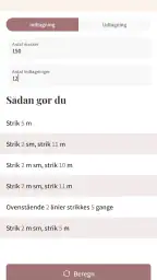 Min strikkejournal screenshot
