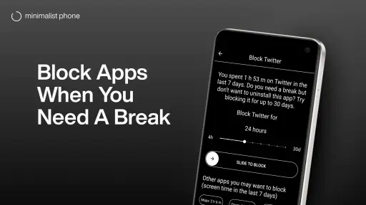 minimalist phone® Screen Time screenshot