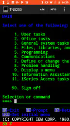 Mocha TN5250 screenshot