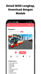 Mod BUSSID Truk Canter Tawakal screenshot