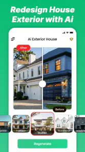 Moderne husdesign: Hjemme-AI screenshot