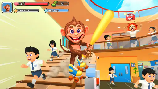 Monkey Student: School Prank screenshot