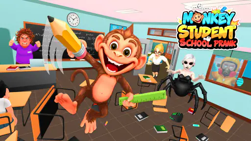 Monkey Student: School Prank screenshot