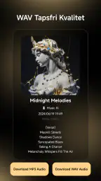Musikk AI Song Lyric Generator screenshot