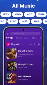 Musikkspiller og MP3-spiller screenshot