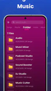 Musikkspiller og MP3-spiller screenshot