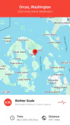 My Earthquake Alerts - Map screenshot