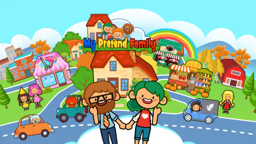 My Pretend Home & Family Town screenshot