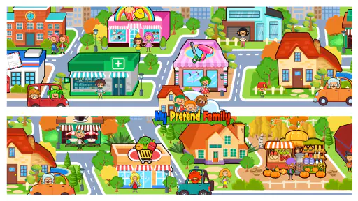 My Pretend Home & Family Town screenshot
