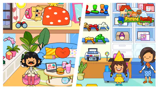 My Pretend Home & Family Town screenshot