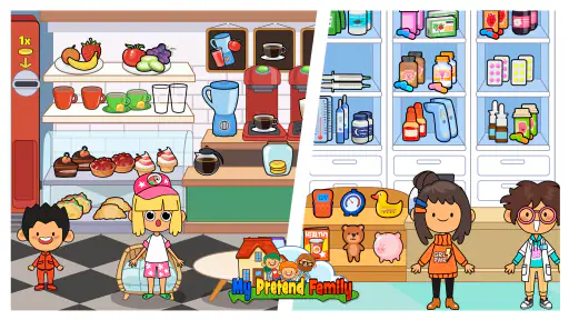 My Pretend Home & Family Town screenshot
