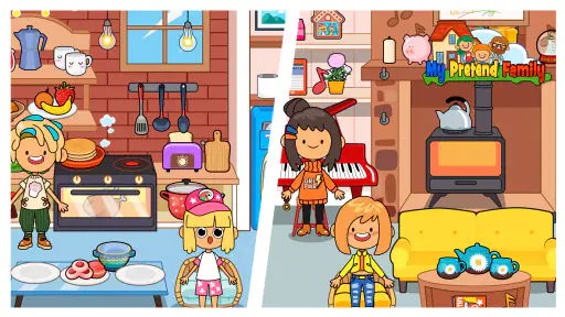 My Pretend Home & Family Town screenshot