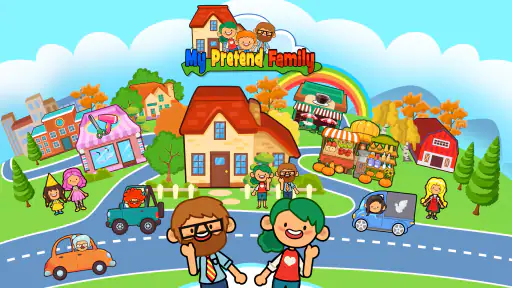 My Pretend Home & Family Town screenshot