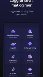 Napper: Søvnplan og logg screenshot