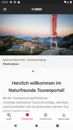Naturfreunde Tourenportal screenshot