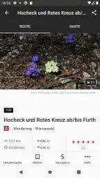 Naturfreunde Tourenportal screenshot