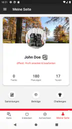 Naturfreunde Tourenportal screenshot
