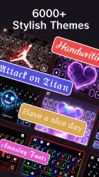 Neon Red Heartbeat Tastatur screenshot