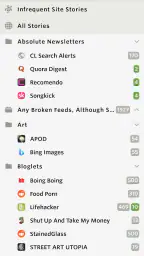 NewsBlur screenshot